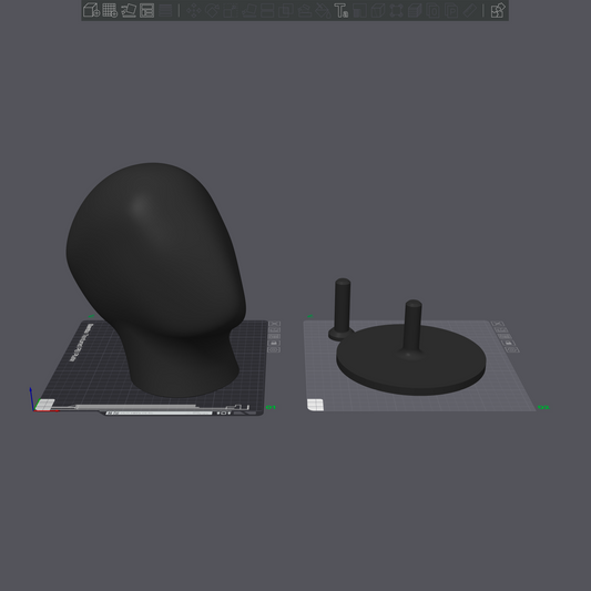 OBLANK Mannequin Head - Digital 3D-Print File